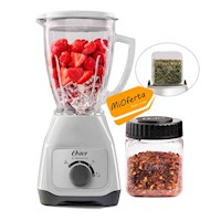 Licuadora Oster 550W BLSTKAG-WRD+Mini vaso Picatodo 300 ml de Tritan