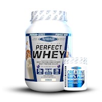 Perfect Whey 2Lb Cookies + Creatina 100% Monohidratada 300Gr