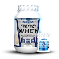 Perfect Whey 2Lb Vainilla + Creatina 100% Monohidratada 300Gr