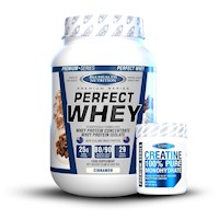 Perfect Whey 2Lb Cinnamon +Creatina 100% Monohidratada 300Gr