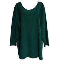 Blusa Tunica Manga 3/4 Loose Fit Nudo Mujer Talla 3XL Relaxed Choices