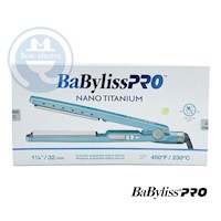 Alisadora Babyliss Profesional BNT4091TPE Nano Titanium Placas de 32mm
