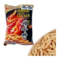 Snack Bocadito Coreano Sabor a Camaron Picante 75gr Nong Shim