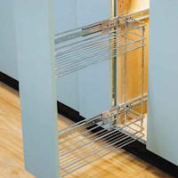 Botellero condimentero extraíble cromado módulo 20cm Más Casa Perú