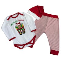 Conjunto navidad bebé Reno Mi Primera navidad talla 1