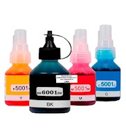 Pack de Tinta Compatible BT6001bk y BT5001 Colores para Brother