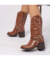 BOTINES MUJER TASHA 3 EN 1 MARRON