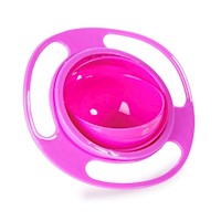 Bowl ovni 360 giratorio fucsia para bebe