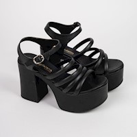 Sandalia Plataforma Magdalena Shoes Mujer Morgana Negro