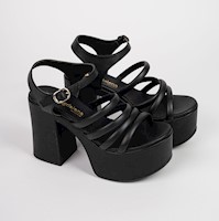 Sandalia Plataforma Magdalena Shoes Mujer Agata Negro
