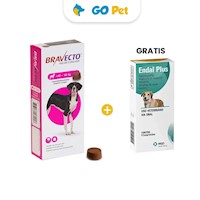 Bravecto Antipulgas para Perro Masticable 40 - 56 Kg + GRATIS Endal