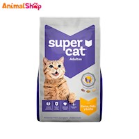 Comida Para Gato Adulto Supercat Carne Pollo Leche 9Kg