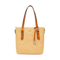 Cartera Briganti Satchel BRI-CM2607 Rafia/Natural