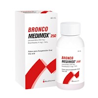 Bronco Medimox 250 (250 mg + 4 mg)/5 mL Polvo para Suspensión Oral