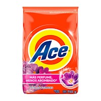Detergente en Polvo Ace Pétalos Florales 750 gr