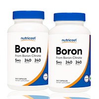 Boron Boro Citrato Nutricost 240 Capsulas Pack X2