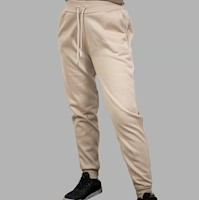 Buzo Jogger Deportivo Unisex Algodon Beige