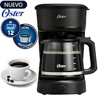 Cafetera Oster 12 Tazas de Filtro reutilizable BVSTDCS121B