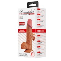 Dildo Realista Catoblepas Super Suave 20.6 cm Ø 4.4cm Ventosa