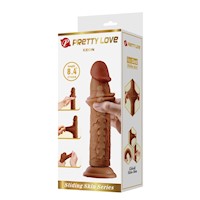 Dildo Realista Piel Deslizante Articulado Keon 21.4 cm Ø 4.4 cm