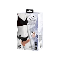 Dildo Doble Realista Vibrador con Arnés 16 cm x Ø 4cm BDSM Strap On