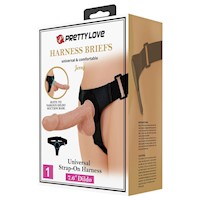 Dildo y Arnés Universal Ajustable Jerry 21.8 cm x Ø 4.6 cm BDSM StrapO