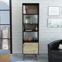 BIBLIOTECA STAMFORD, MODELO: STAMFORD, COLOR: WENGUE/ DUNA, MARCA TUHOME