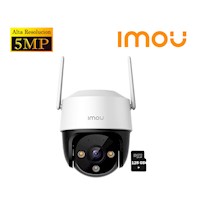 Cámara Seguridad IMOU Wi-Fi CRUISER SE+ 5MP 360° Noche color +SD 128GB