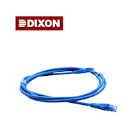 Cable Patch Cord Dixon 2Metros UTP Cat.5e 24 AWG COBRE LSZH RoHS Azul