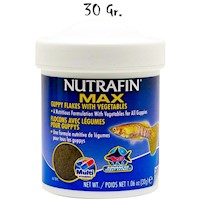 Nutrafin Max Alimento Vegetal Para Peces Guppy 30 Gr.