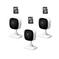 Kit de 3 cámaras de seguridad Tapo C100 Full HD + Micro SD128GB - Tplink