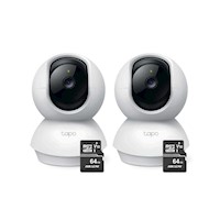 Pack de 2 Unid de Cámaras De Seguridad Tapo C200 Full HD + SD 64 GB - Tp-link