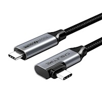 Cable USB-C 90º a USB-C recto 100W de 2M  CABLETIME CU24L