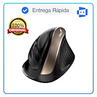 Mouse Genius ERGO 8250S Wireless Vertical 6 botones Ergonómico Silver Grey