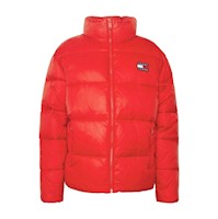 Casaca para Mujer Puffer tommy Jeans para Nieve o Frio Intenso -15C - Roja
