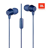Audífonos JBL C50HI In-Ear 3.5 mm Con Micrófono Azul
