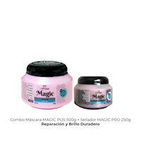 Combo Máscara MAGIC POS 500g + Sellador MAGIC PRO – Reparación y Brillo Duradero