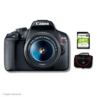 Cámara Canon EOS T7 + Lente 18-55mm + Kit Básico