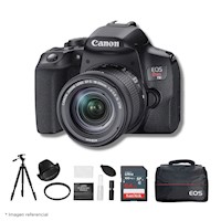 Cámara Canon EOS T8i + Lente 18-55mm + Kit Ultimate