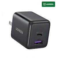 CARGADOR UGREEN 30W USB-C+USB-A GAN PD 3.0 IPHONE 17, IPAD. X516