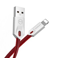 Mcdodo - Cable USB a Lightnig Ultra Plano 1m Rojo CA-0314
