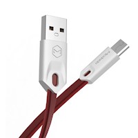 Mcdodo - Cable USB a Micro USB Ultra Plano 1m Rojo CA-0431