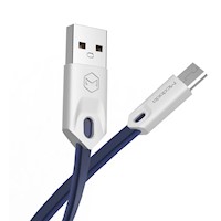 Mcdodo - Cable USB a Micro USB  Ultra Plano 1m Azul CA-0432