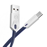 Mcdodo - Cable USB a Tipo C  Ultra Plano 1m Rojo CA-4883