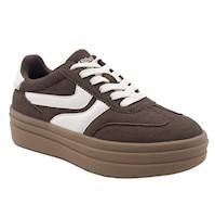 ZAPATILLA MUJER STHEF CASUAL MARRON 8276