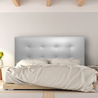 Cabecera de Cama Siena Gris Plata 1.5 Plaza