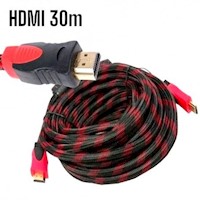 Cable HDMI-HDMI con Filtro 30m 30metros Full HD 3D V1.4 Enmallado