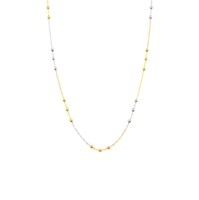 Collar Bolitas Tres Colores Oro 18K