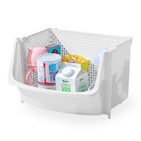 Caja Organizador Apilable de Almacenamiento de Cocina U80 Blanco