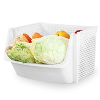 Caja Organizador Cesta Apilable Verdulero Frutero U80 Blanco